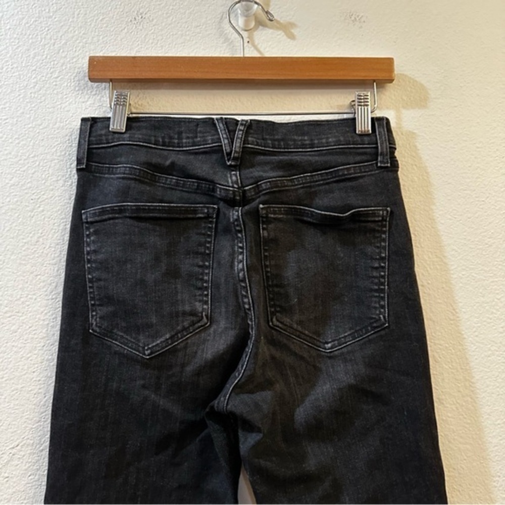 Veronica Beard Ryleigh Slim Straight High Rise Jeans Washed Onyx Size 28 - Picture 8 of 13
